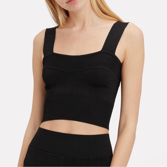 Fleur Du Mal Tops - Fleur Du Mal Knit Bra Top Black